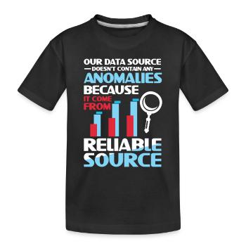 Our Data Source Doesn't Contain Any Anomalies - Kinder Premium Bio T-Shirt - Schwarz - Vorne