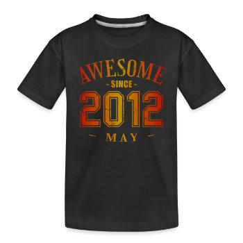 May 2012 - Birthday in May Awesome - Kids' Premium Organic T-Shirt - black - Front
