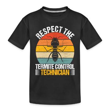 Exterminateur de lutte antiparasitaire - T-shirt bio Premium Enfant - noir - Devant