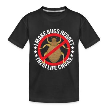 Exterminateur de lutte antiparasitaire - T-shirt bio Premium Enfant - noir - Devant