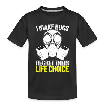 Schädlingsbekämpfung Kammerjäger - Kinder Premium Bio T-Shirt - Schwarz - Vorne