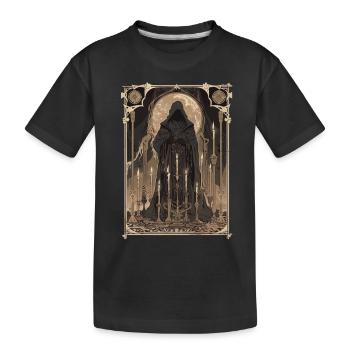 Der Zauberer Tarot - Kinder Premium Bio T-Shirt - Schwarz - Vorne