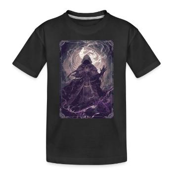 Der Zauberer Tarot - Kinder Premium Bio T-Shirt - Schwarz - Vorne