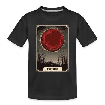 Die Sonne Tarot - Kinder Premium Bio T-Shirt - Schwarz - Vorne