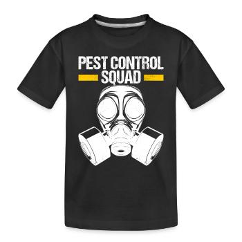 Pest Control Exterminator - Kids' Premium Organic T-Shirt - black - Front
