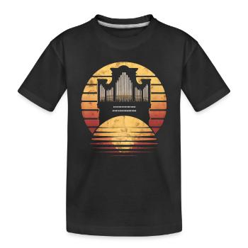 Pipe Organ Gift - Kids' Premium Organic T-Shirt - black - Front