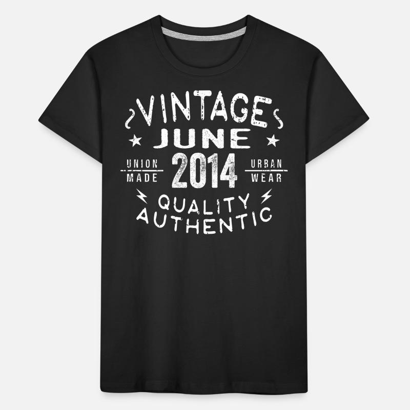 2014 Juni 2014 Jahrestag Juni 2014 Juni Geburtstag Kinder Premium Bio T-Shirt