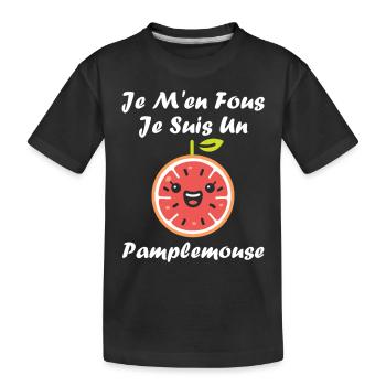 Humour Pamplemousse - T-shirt bio Premium Enfant - noir - Devant
