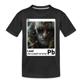 AI am Lead (wt) mode périodique style nerd - T-shirt bio Premium Enfant - noir - Devant