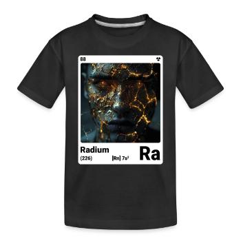 AI am Radium (wt) mode périodique style nerd - T-shirt bio Premium Enfant - noir - Devant