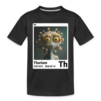 AI am thorium (wt) mode périodique nerdstyle nerd - T-shirt bio Premium Enfant - noir - Devant