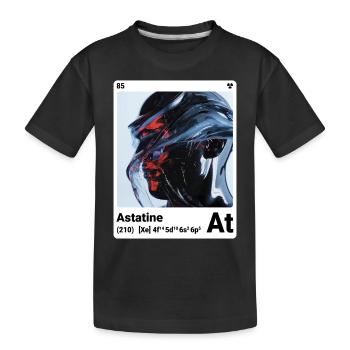 AI am Astate (wt) mode périodique ringard - T-shirt bio Premium Enfant - noir - Devant