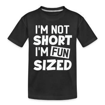 Je ne suis pas petit, je suis un T-shirt de taille amusante Dictons amusants - T-shirt bio Premium Enfant - noir - Devant