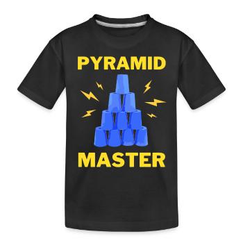 GOBELETS EMPILABLES PCUP SPORTYRAMID MASTER - T-shirt bio Premium Enfant - noir - Devant