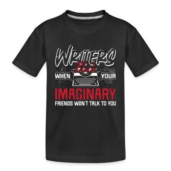Writing Writers Block lorsque votre éditeur romancier - T-shirt bio Premium Enfant - noir - Devant