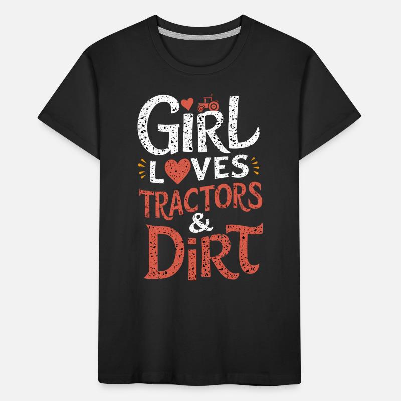 Tractor Pulling Tractor Pulling Tractor Power Farm Kinder Premium Bio T-Shirt