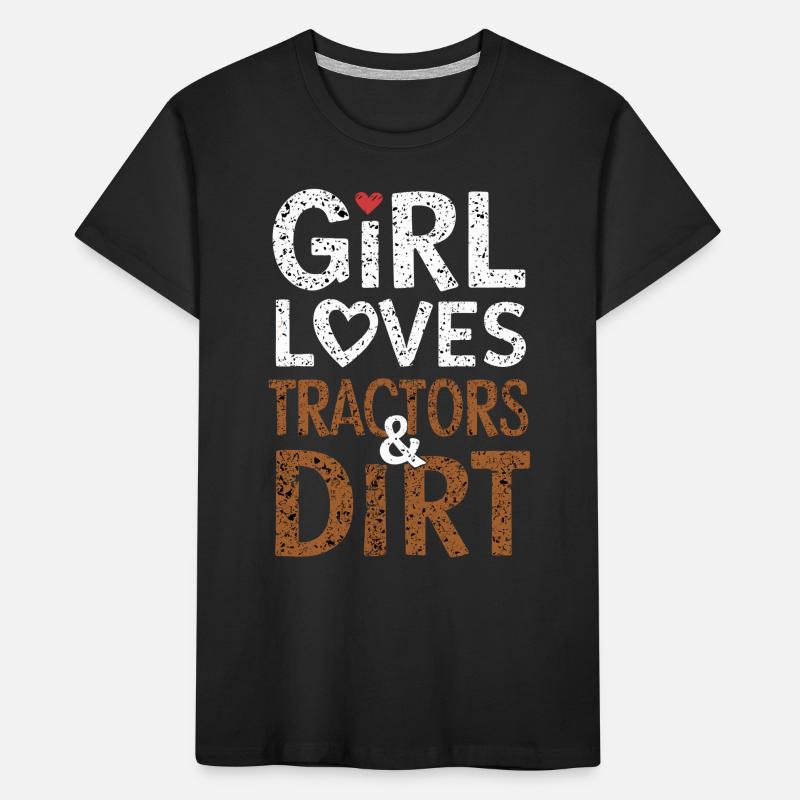 Tractor Pulling Tractor Pulling Tractor Power Farm Kids' Premium Organic T-Shirt