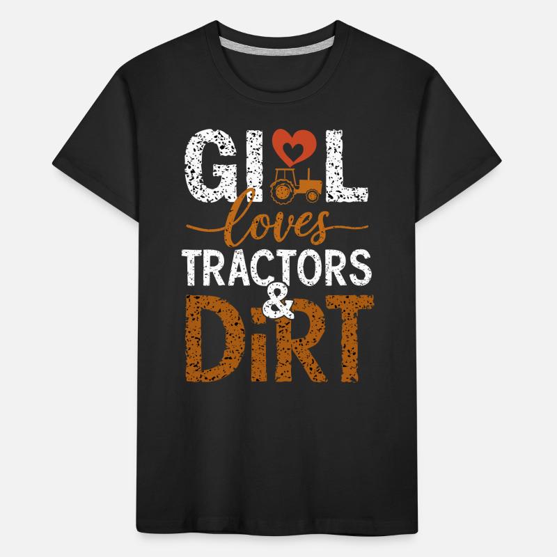 Tractor Pulling Tractor Pulling Tractor Power Farm Kids' Premium Organic T-Shirt