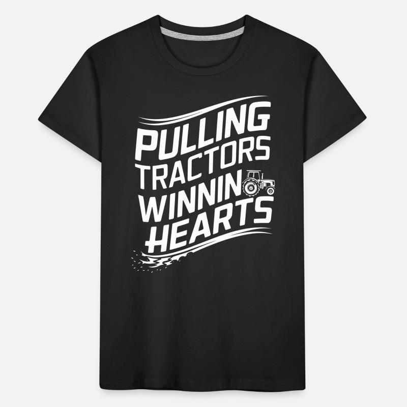 Tractor Pulling Tractor Pulling Tractor Power Farm Kids' Premium Organic T-Shirt