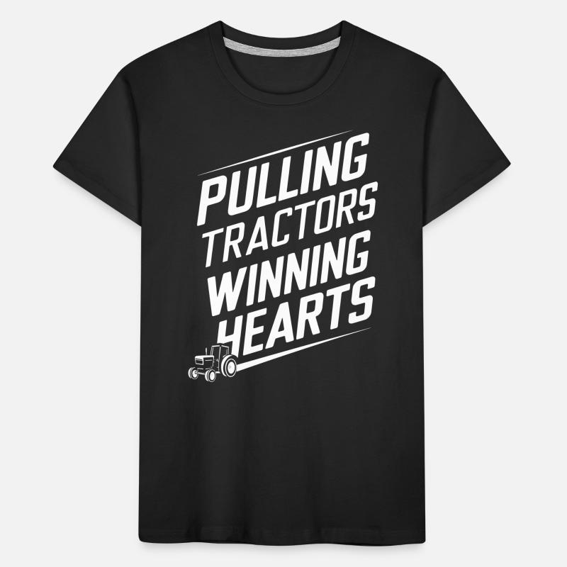 Tractor Pulling Tractor Pulling Tractor Power Farm Kids' Premium Organic T-Shirt