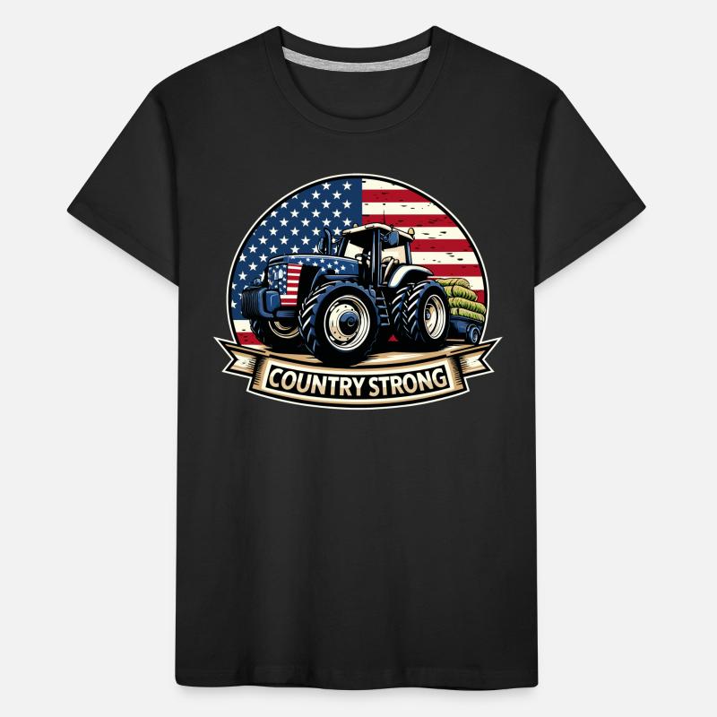Tractor Pulling Tractor Pulling Tractor Power Farm Kinder Premium Bio T-Shirt