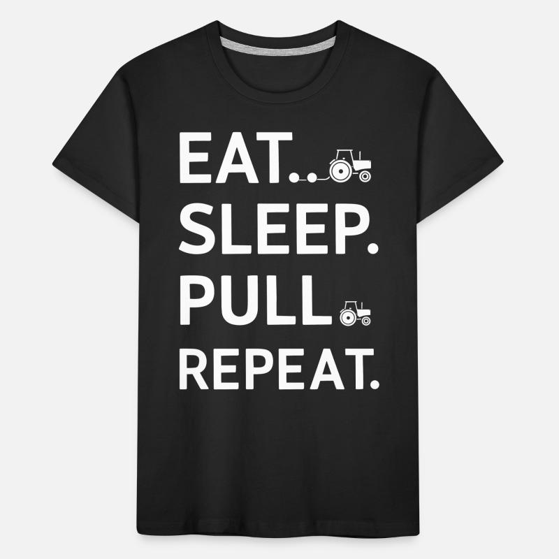Tractor Pulling Tractor Pulling Tractor Power Farm Kids' Premium Organic T-Shirt