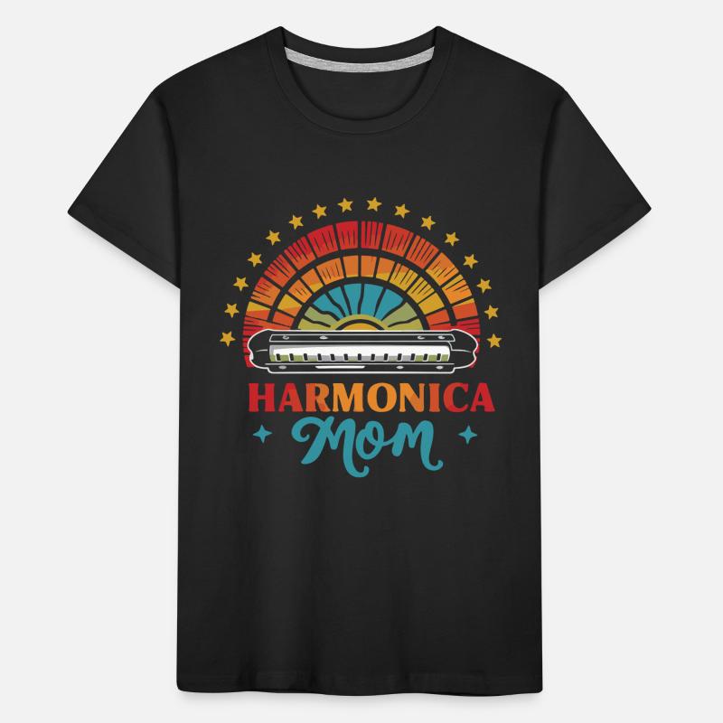 Harmonica Playing Gift Kids' Premium Organic T-Shirt