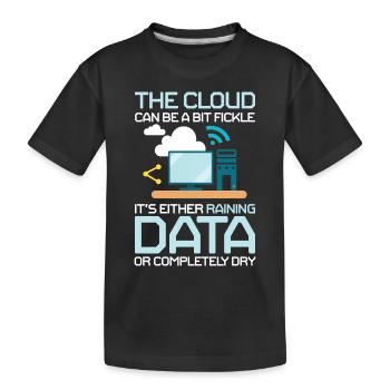 Cloud Can Be A Bit Fickle Raining Rata - Kinder Premium Bio T-Shirt - Schwarz - Vorne