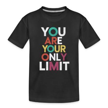 Vous êtes votre seule limite - T-shirt bio Premium Enfant - noir - Devant