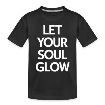 Laissez votre âme briller - T-shirt bio Premium Enfant - noir - Devant