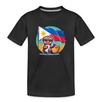 Fierté philippine - T-shirt bio Premium Enfant - noir - Devant