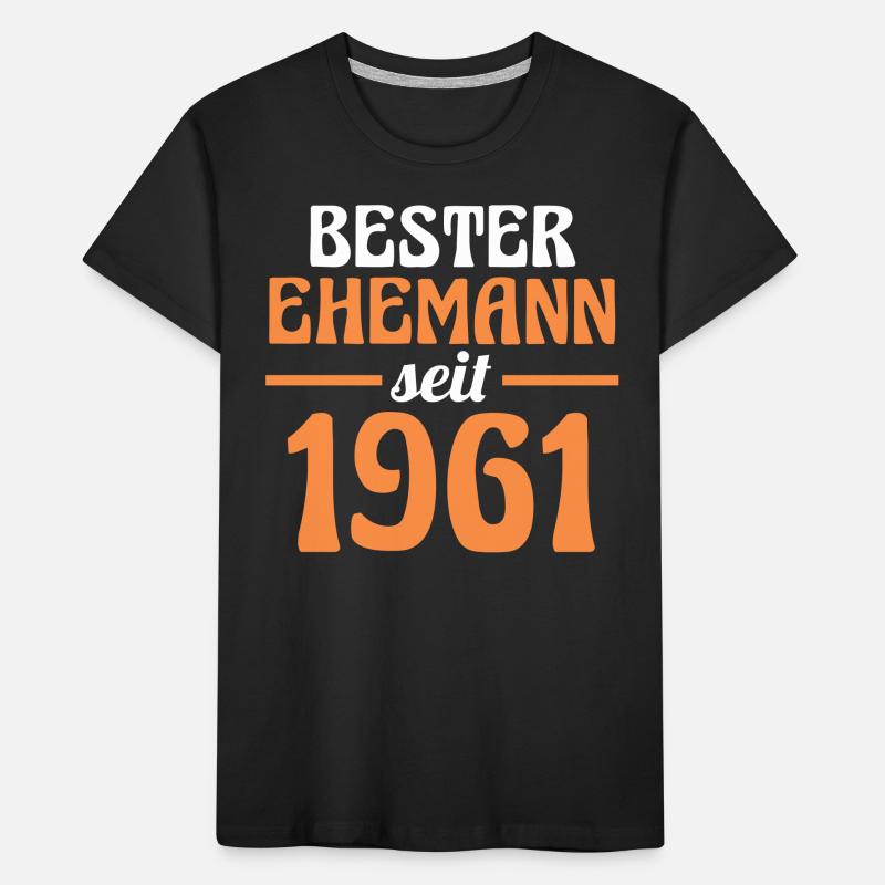 Valentinstag Bester Ehemann Seit 1961 Kinder Premium Bio T-Shirt