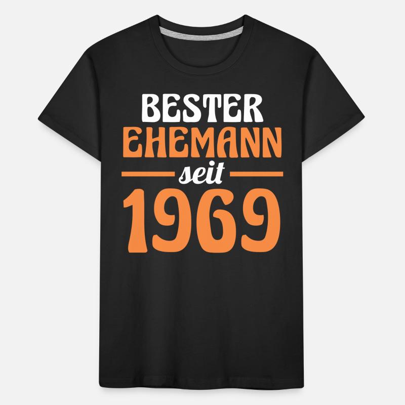 Valentinstag Bester Ehemann Seit 1969 Kinder Premium Bio T-Shirt