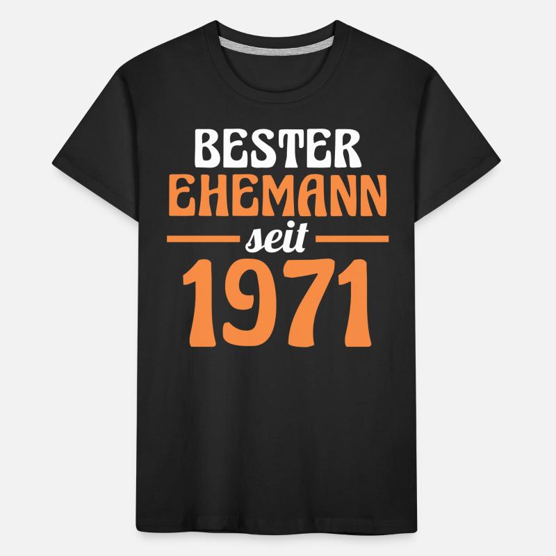Valentinstag Bester Ehemann Seit 1971 Kinder Premium Bio T-Shirt