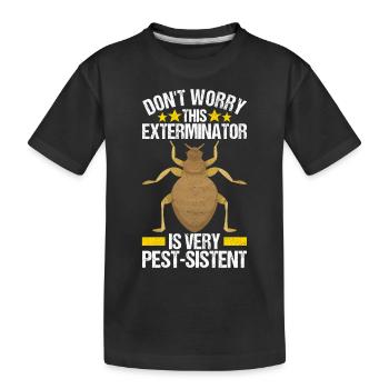 Exterminateur de lutte antiparasitaire - T-shirt bio Premium Enfant - noir - Devant