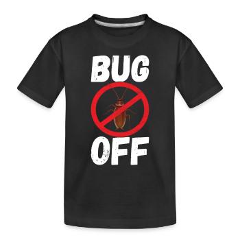 Pest Control Exterminator - Kids' Premium Organic T-Shirt - black - Front