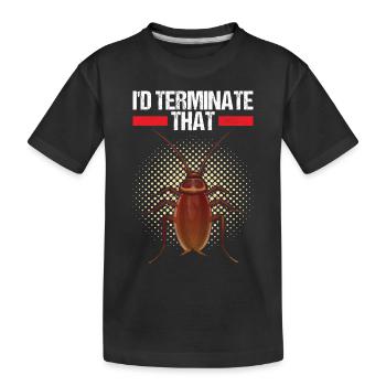 Exterminateur de lutte antiparasitaire - T-shirt bio Premium Enfant - noir - Devant