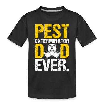 Exterminateur de lutte antiparasitaire - T-shirt bio Premium Enfant - noir - Devant