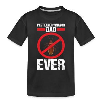 Pest Control Exterminator - Kids' Premium Organic T-Shirt - black - Front