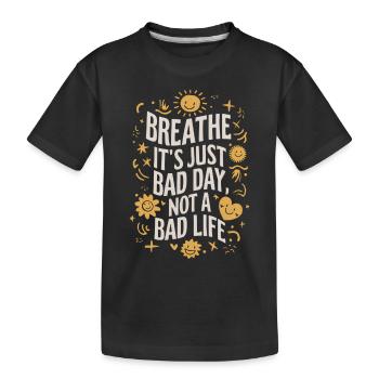 Citation de motivation Deep Sunny - T-shirt bio Premium Enfant - noir - Devant