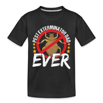 Pest Control Exterminator - Kids' Premium Organic T-Shirt - black - Front