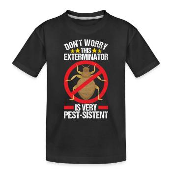 Exterminateur de lutte antiparasitaire - T-shirt bio Premium Enfant - noir - Devant