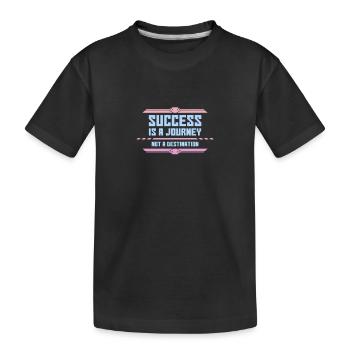 Parcours de réussite : au-delà de la destination - T-shirt bio Premium Enfant - noir - Devant
