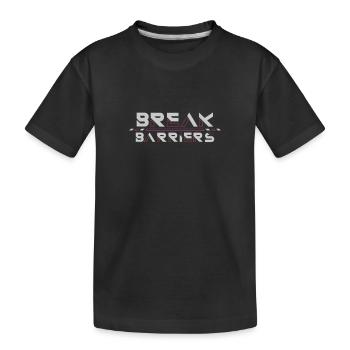 Brisez les barrières : tracez votre chemin - T-shirt bio Premium Enfant - noir - Devant