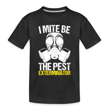 Pest Control Exterminator - Kids' Premium Organic T-Shirt - black - Front