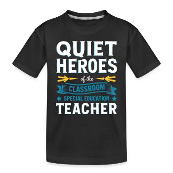 Sonderpädagogik-lehrer « Accélération de l’inclusion des enseignants » - T-shirt bio Premium Enfant - noir - Devant