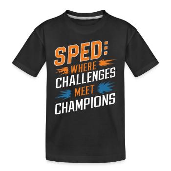 Sonderpädagogik-lehrer « Accélération de l’inclusion des enseignants » - T-shirt bio Premium Enfant - noir - Devant