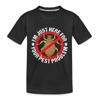 Pest Control Exterminators - Kids' Premium Organic T-Shirt - black - Front
