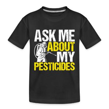 Pest Control Exterminators - Kids' Premium Organic T-Shirt - black - Front