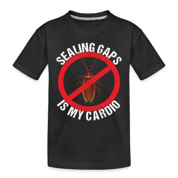 Pest Control Exterminator - Kids' Premium Organic T-Shirt - black - Front